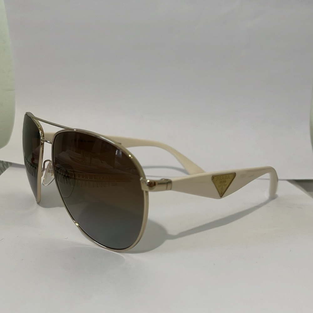 Women White Prada Sunglasses